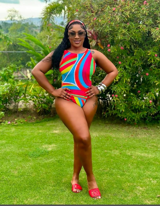 Electric Tropics One-Piece Swimsuit