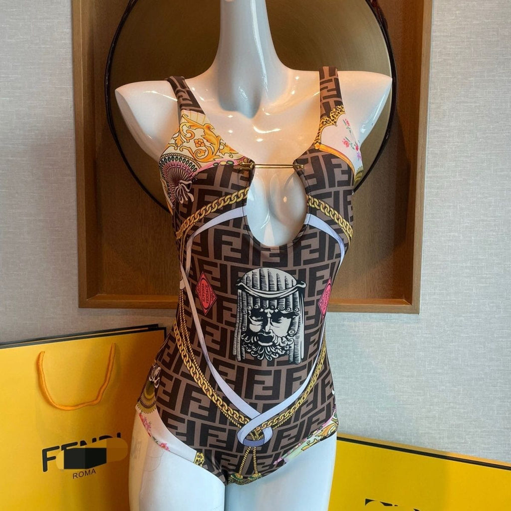 Golden Muse Cutout One-Piece