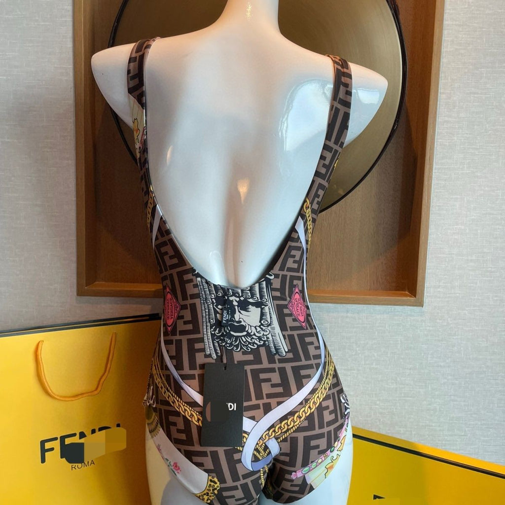 Golden Muse Cutout One-Piece