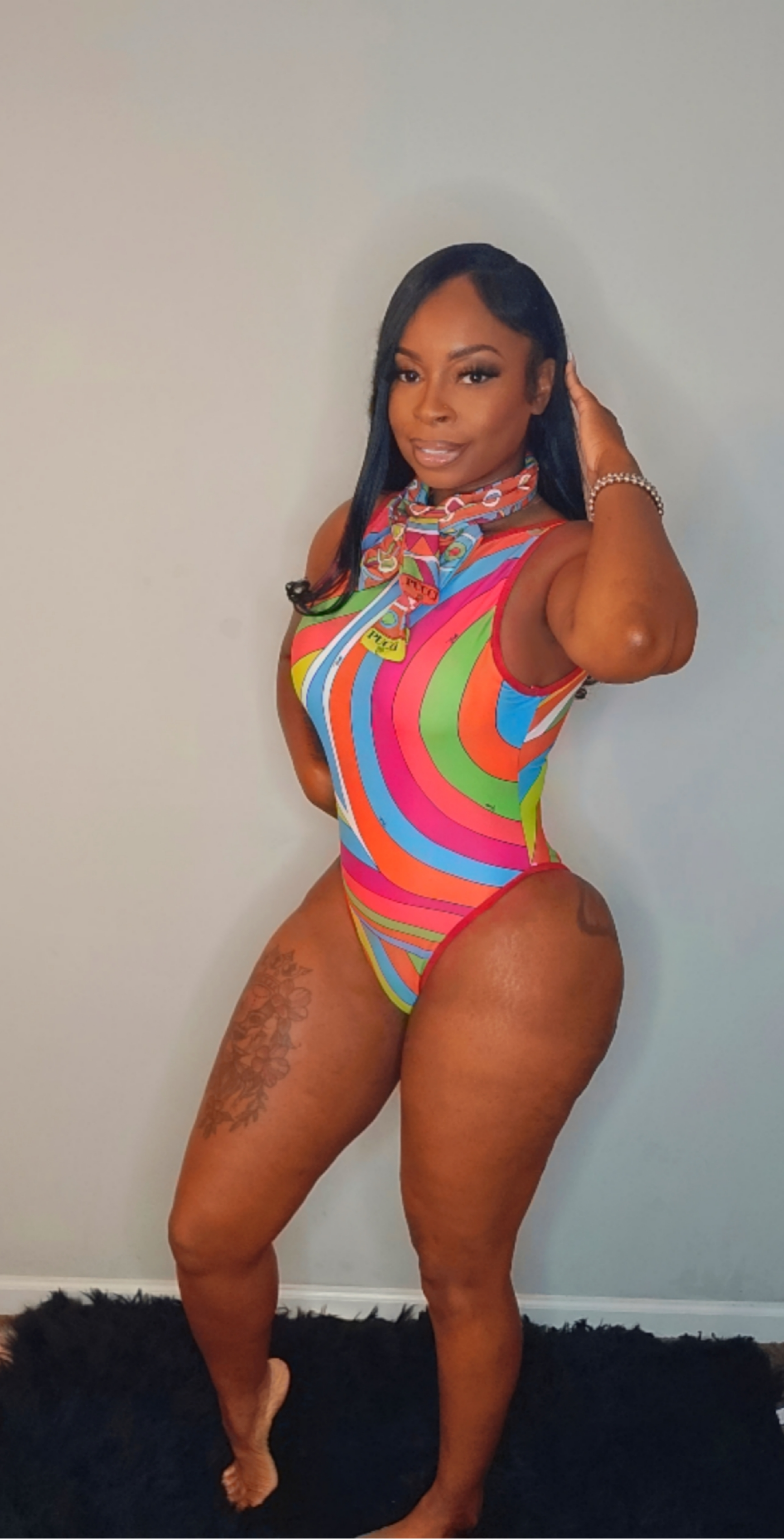 Electric Tropics One-Piece Swimsuit