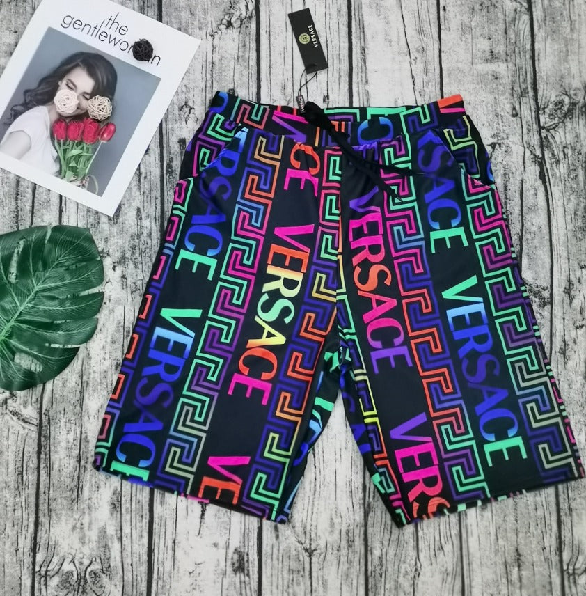 Rainbow Drip Men's Graphic Shorts
