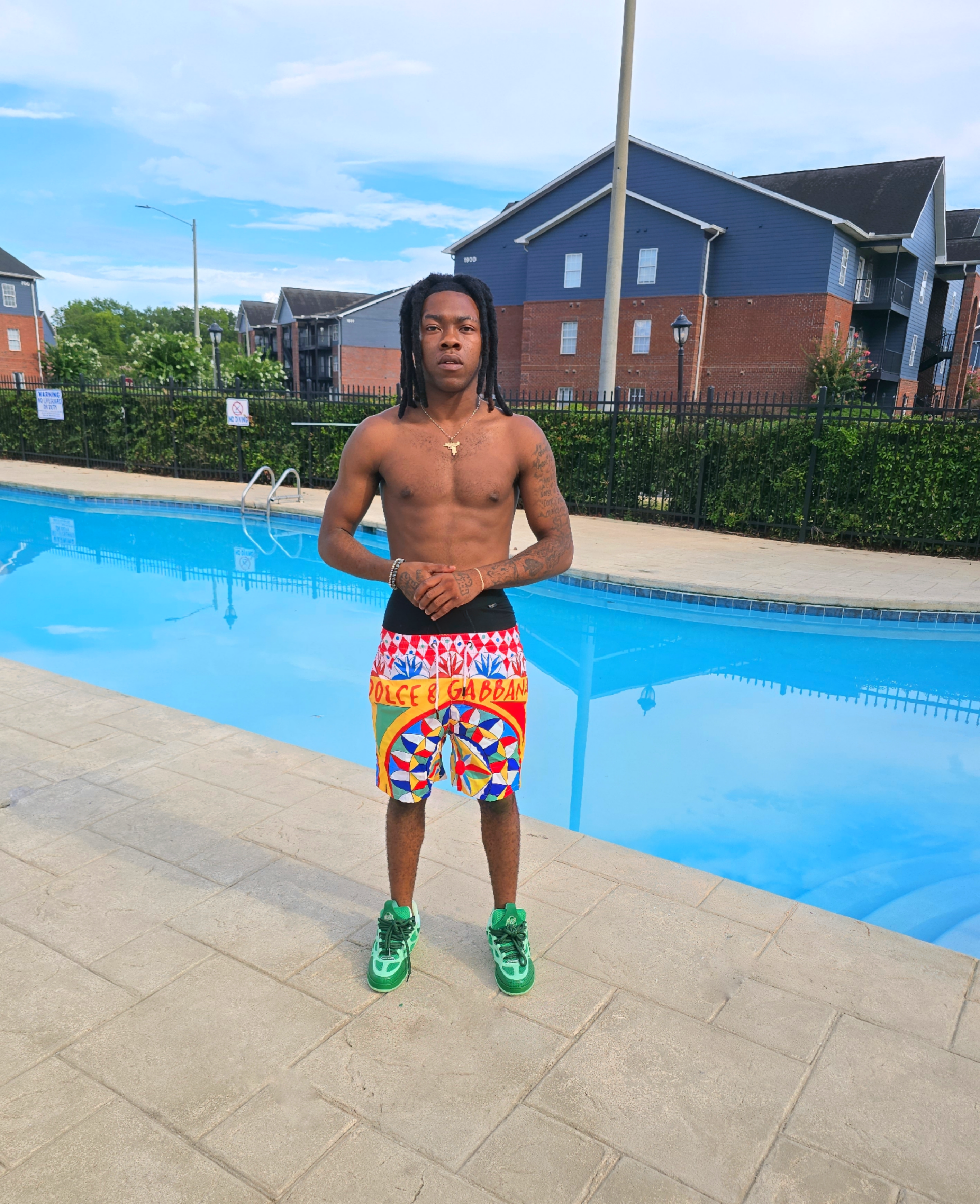 Sicilian Mosaic Swim Shorts – Men's Edition