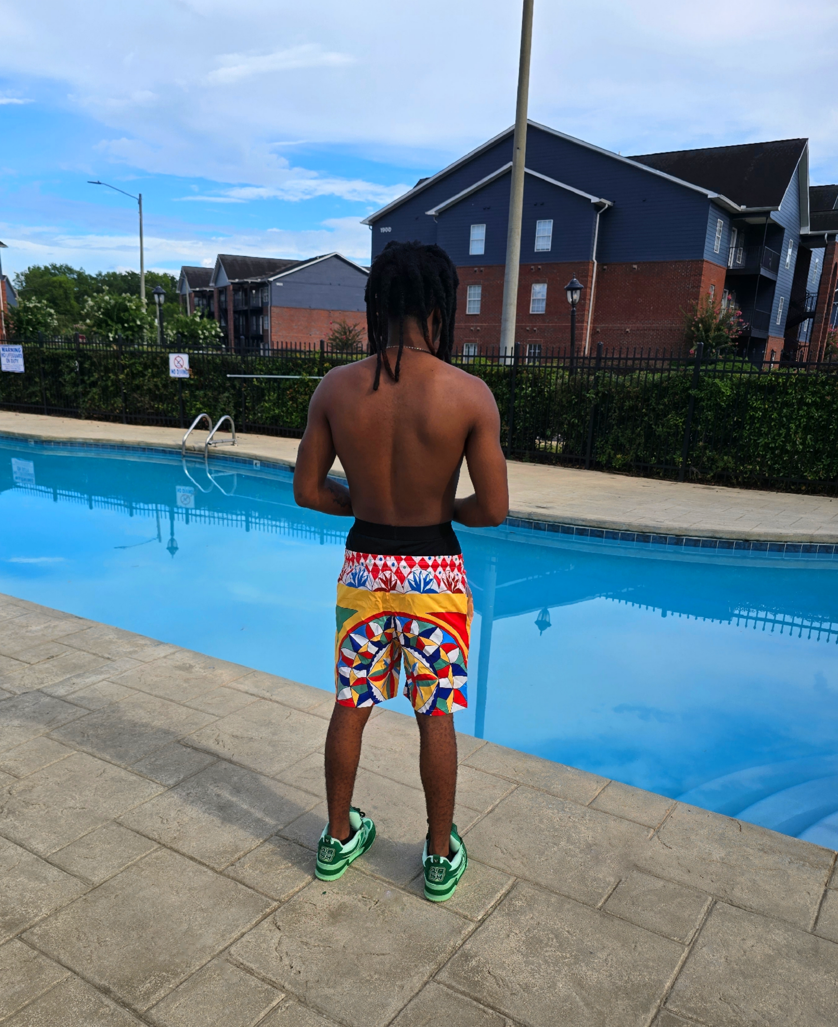 Sicilian Mosaic Swim Shorts – Men's Edition
