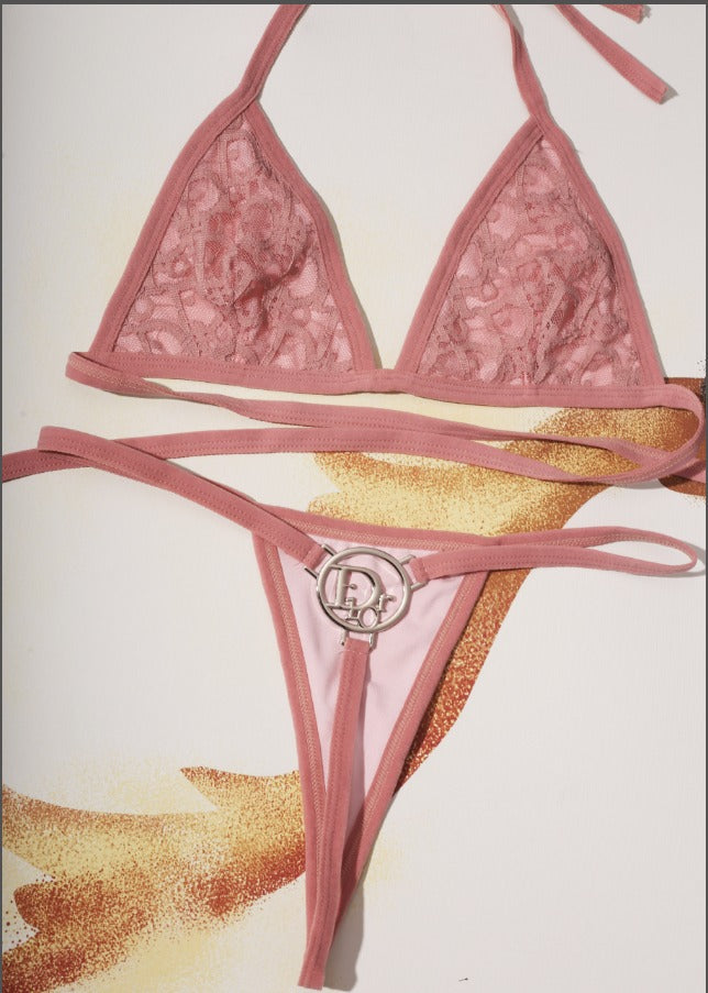 Midnight Desire Lace Micro Bikini Set