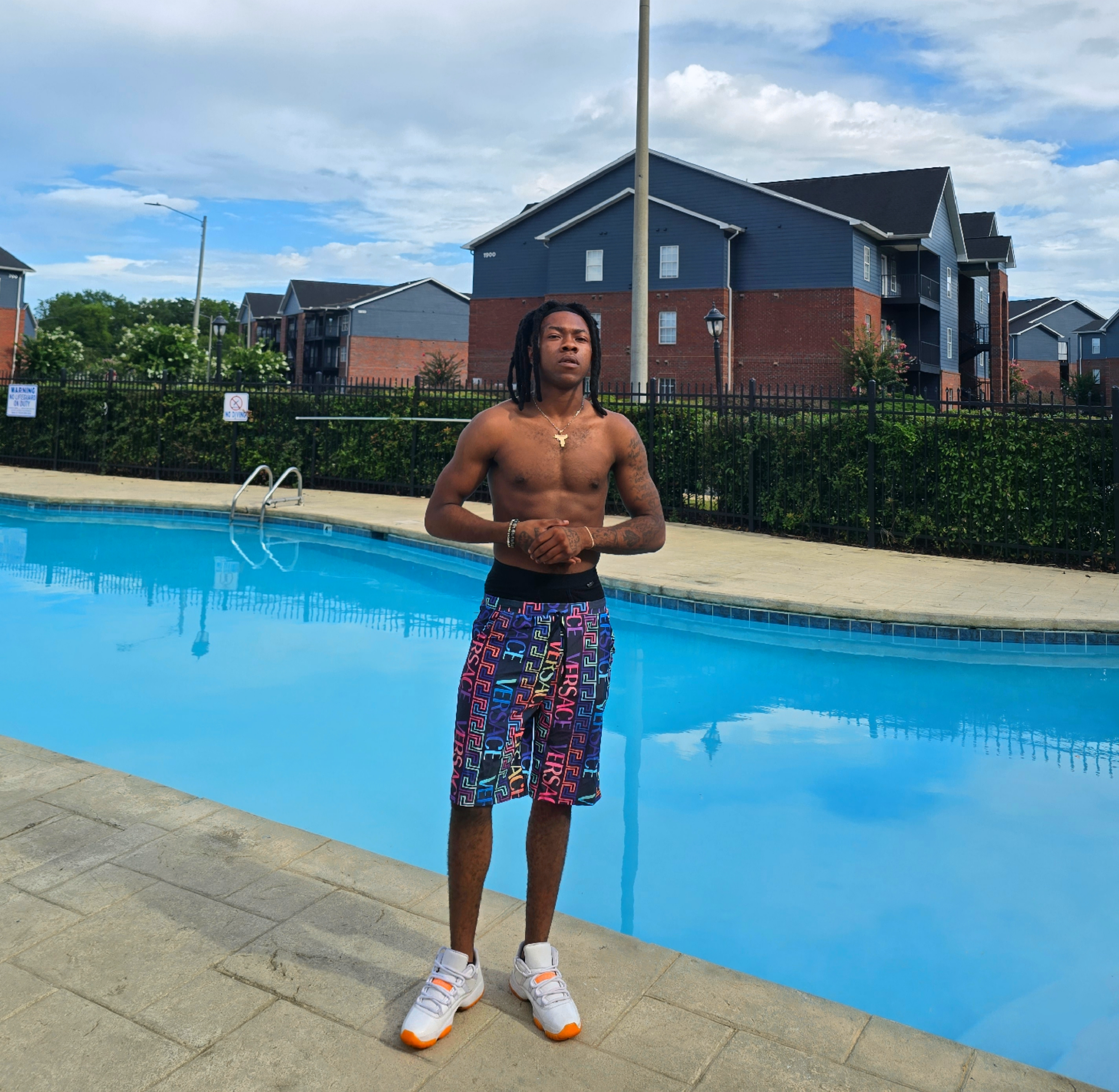 Rainbow Drip Men's Graphic Shorts